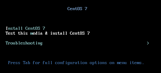 Installing CentOS 7.x